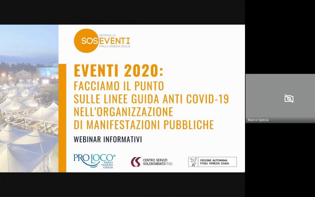 Webinar "Manifestazioni in orbita in epoca Covid" 07/07/2020