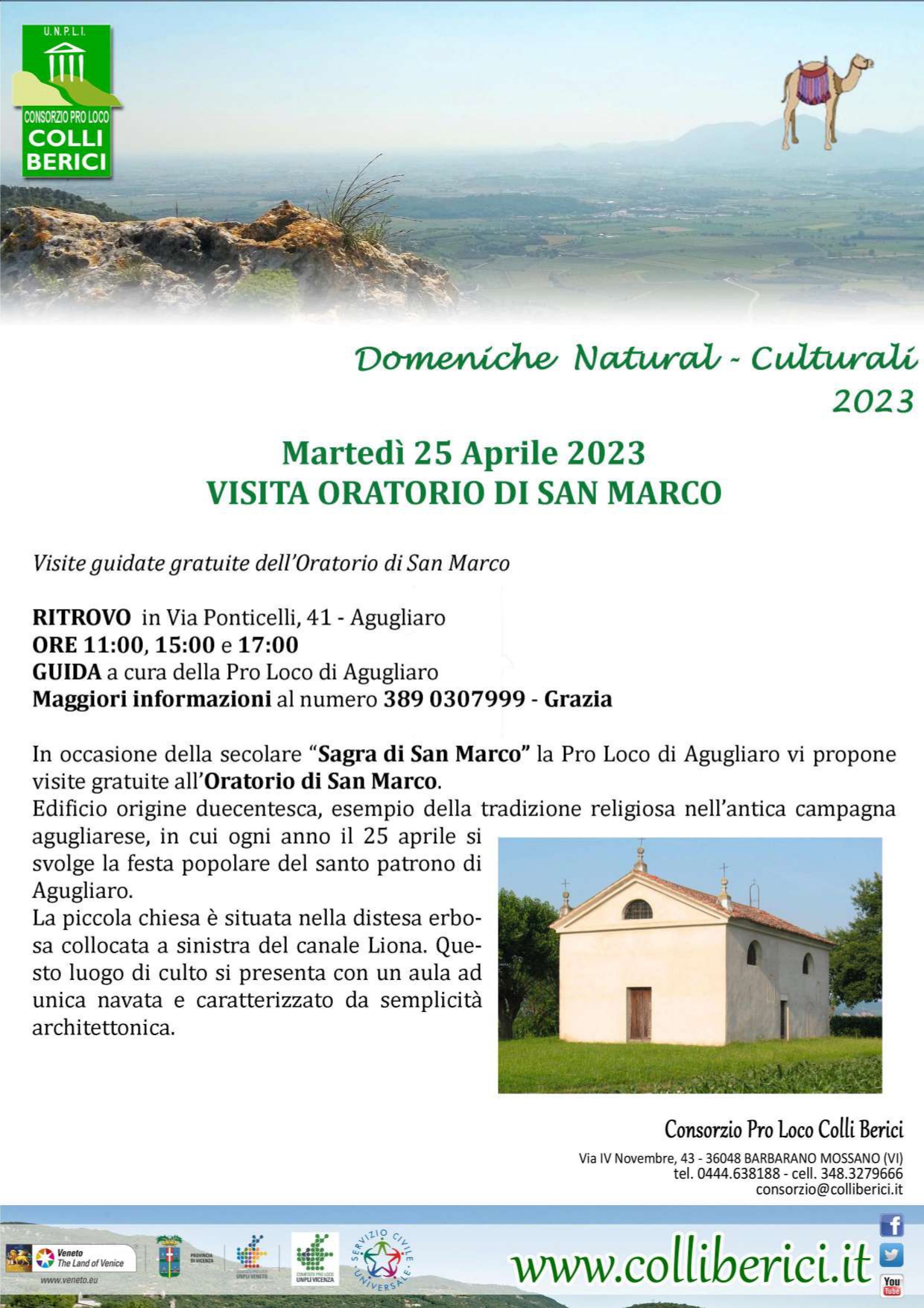 Visita all'Oratorio di San Marco Pro Loco Vicentine