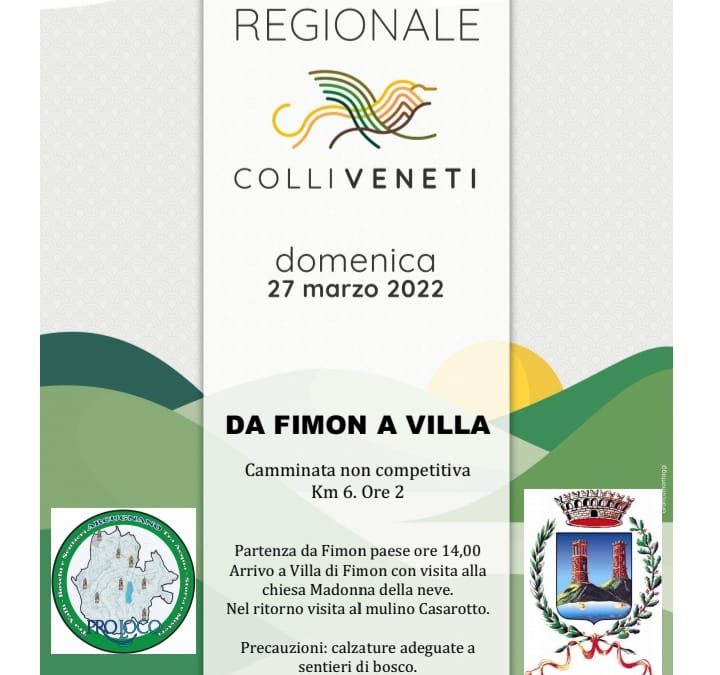 Da Fimon a Villa – camminata ad Arcugnano