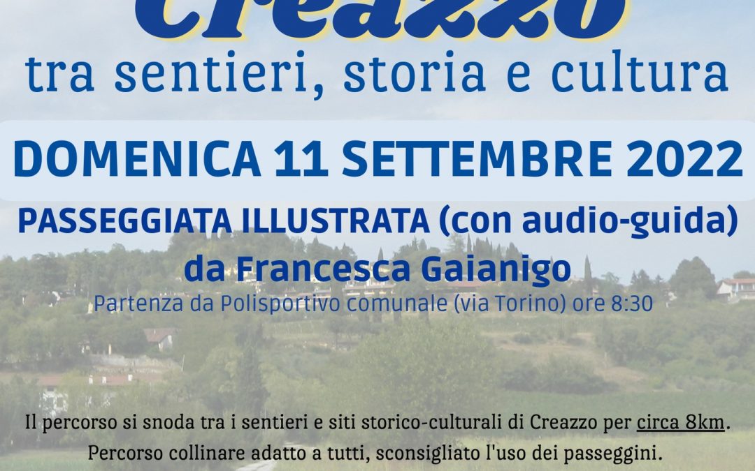 Settembre a Creazzo – passeggiata guidata