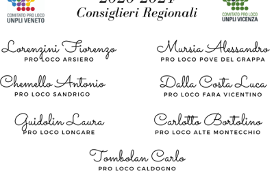 Ecco i rappresentanti delle Pro Loco vicentine all’interno del Consiglio Regio…