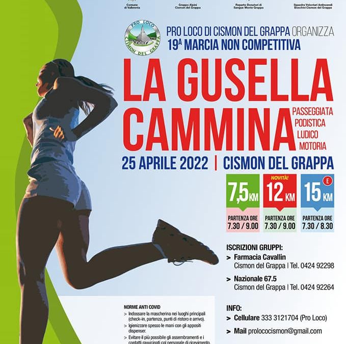 La Gusella Cammina – passeggiata podistica a Cismon del Grappa
