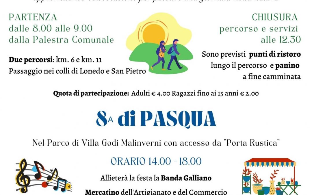 34^ “Camminada Lugo Orizzonti” e 8^ di Pasqua in Villa a Lugo di Vicenza