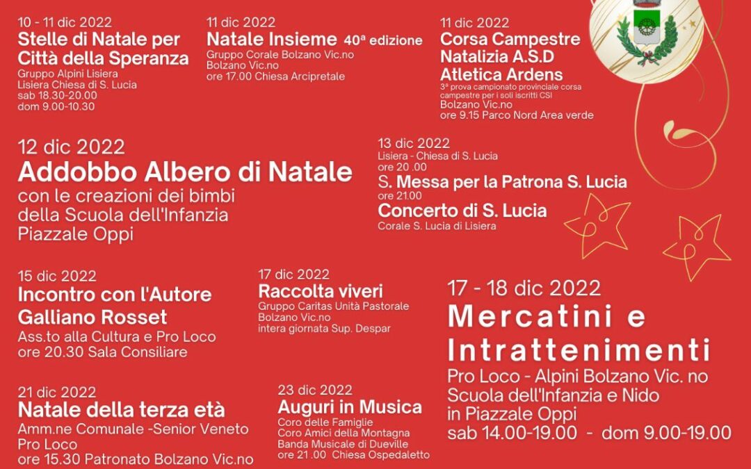 Natale a Bolzano Vicentino