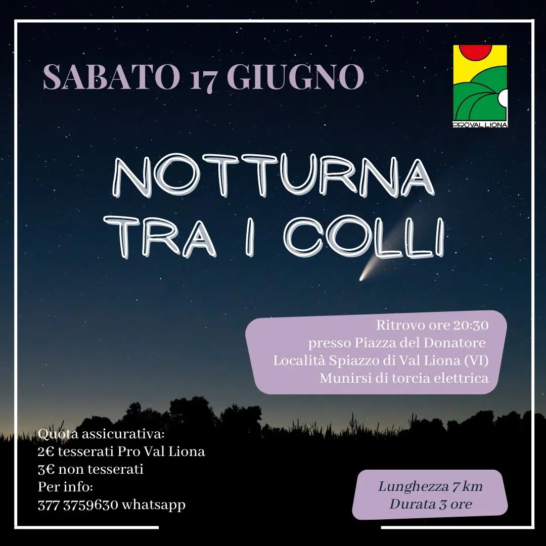 Notturna tra i colli