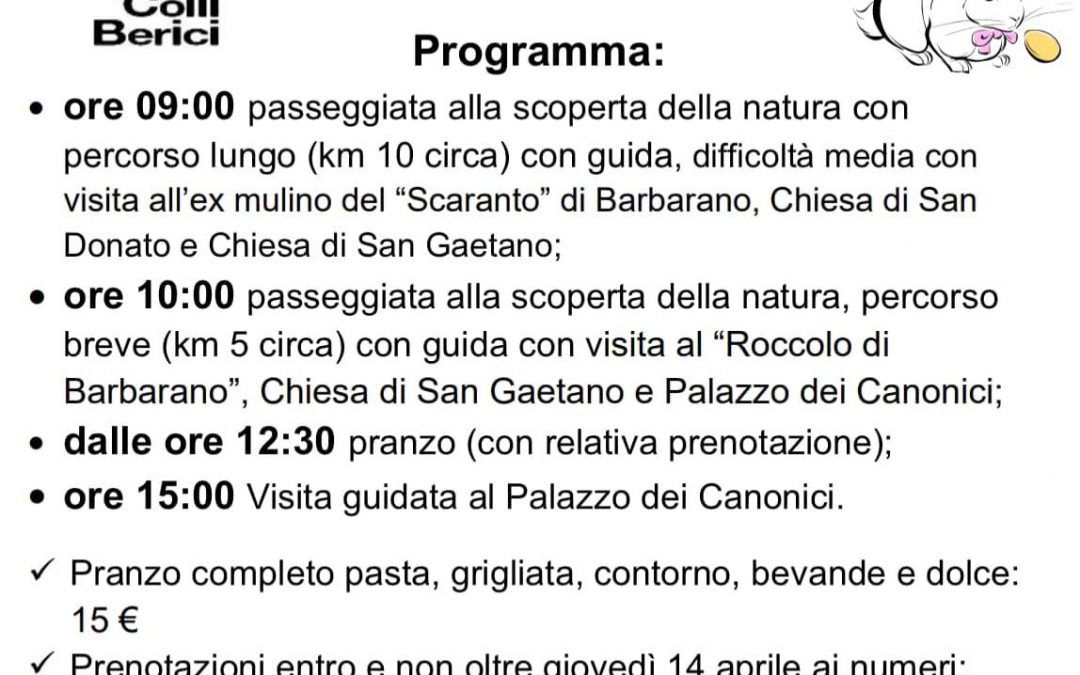 Pasquetta a Barbaran