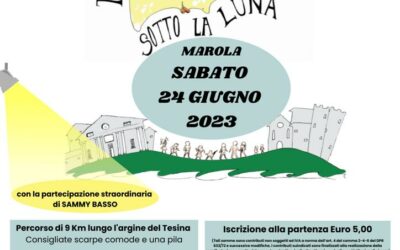 Passeggiata sotto la luna a Marola