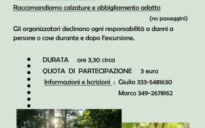 ESCURSIONE NATURALISTICA AD ARCUGNANO