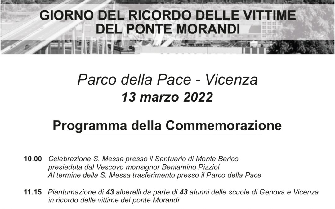 Giorno del ricordo delle vittime del Ponte Morandi