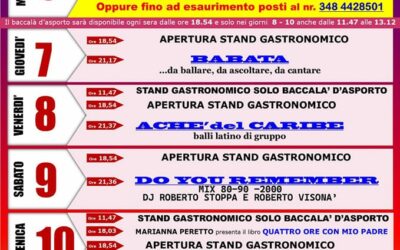 56^ Sagra del Baccalà a Tavernelle