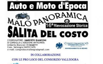25^ Raduno auto e moto d’epoca e rievocazione storica Salita del Costo