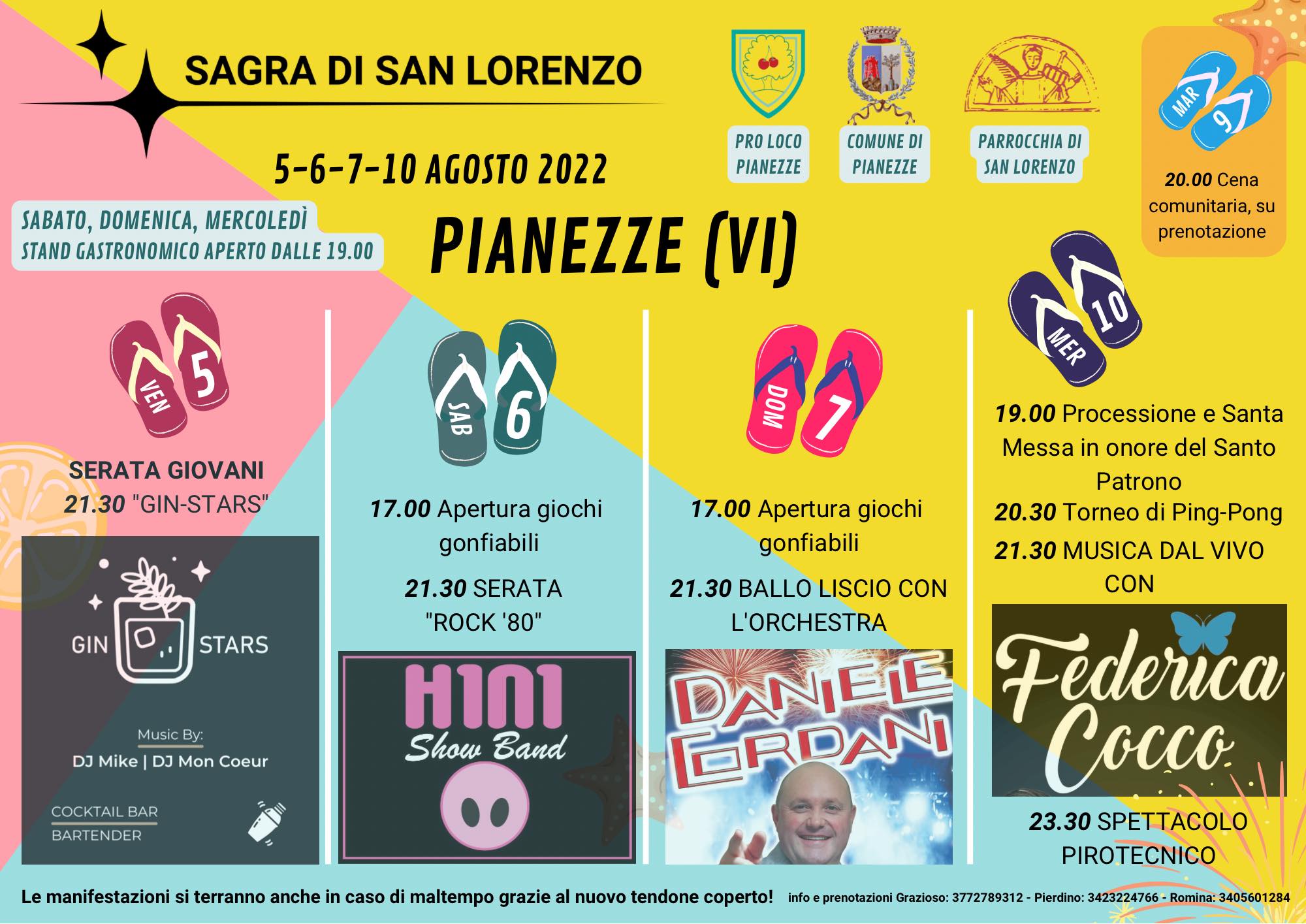 Sagra di San Lorenzo a Pianezze Pro Loco Vicentine Sagra di San Lorenzo a Pianezze Pro Loco Vicentine