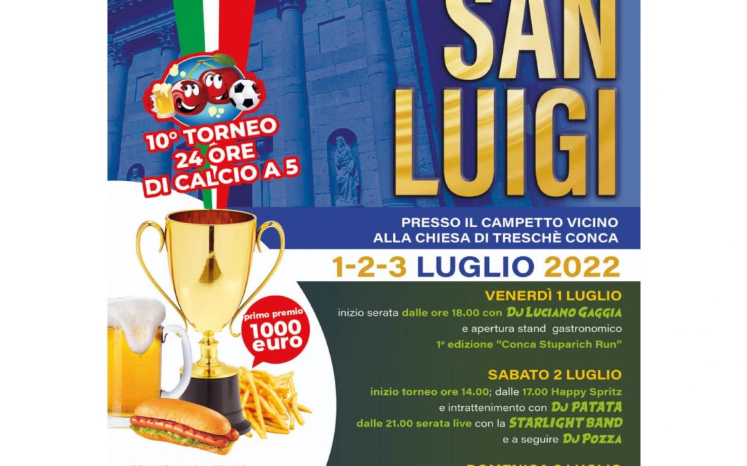 TRADIZIONALE SAGRA DI SAN LUIGI a Tresche Conca