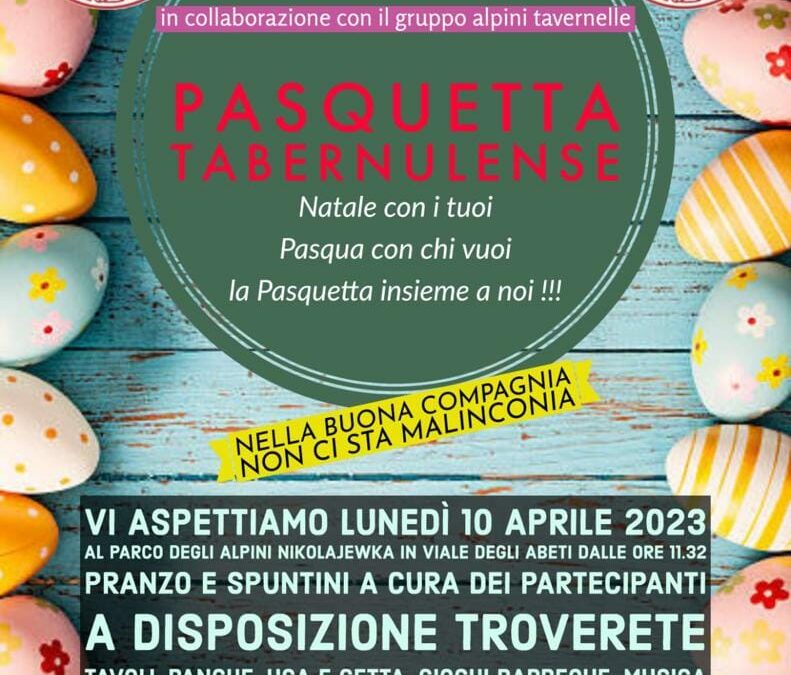 Pasquetta Tabernulense a Tavernelle