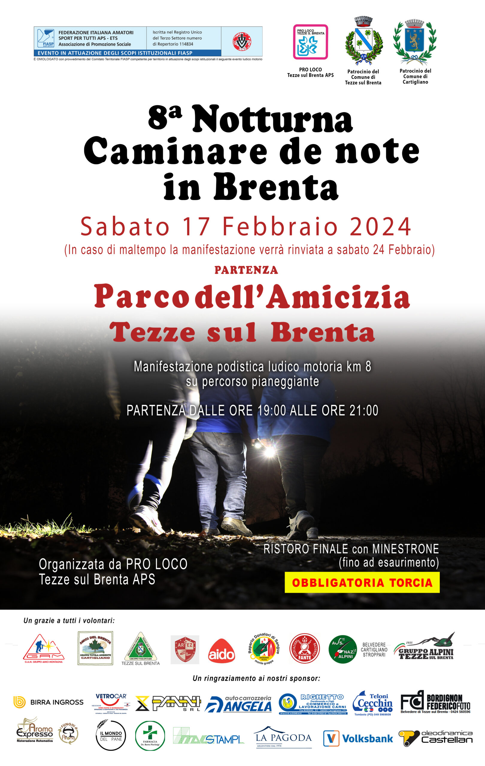 8° Notturna, Caminare de note in Brenta