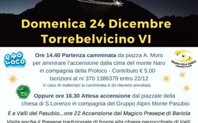 Accensione Stella a Torrebelvicino (VI)