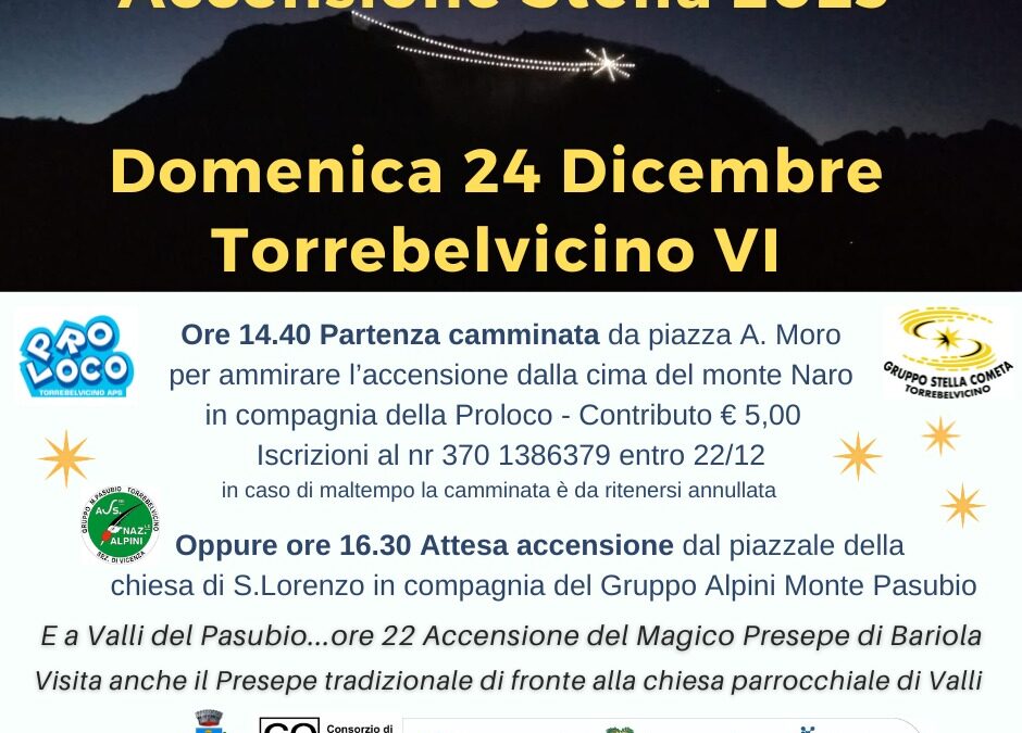 Accensione Stella a Torrebelvicino (VI)