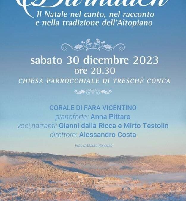 Darnaach, Natale nel canto a Tresché Conca