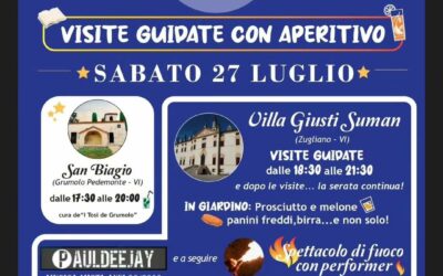 Villa Giusti e San Biagio by night