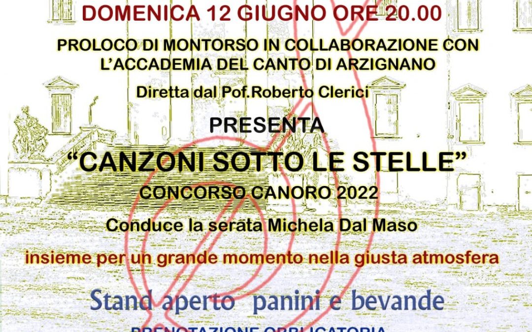 CANZONI SOTTO LE STELLE in Villa Da Porto Barbaran