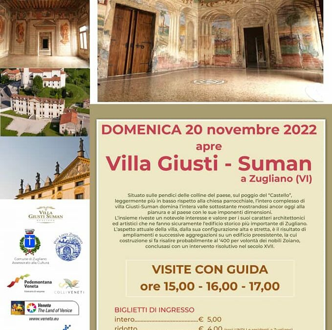 Apertura Villa Giusti-Suman a Zugliano